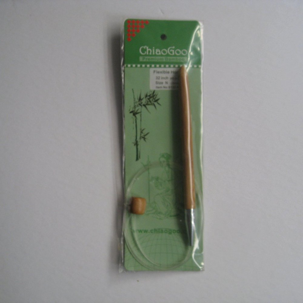 ChiaoGoo Premium Bamboo Flexible Hook 32 inch Size M Crochet Hook NEW